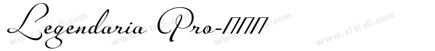 Legendaria Pro字体转换